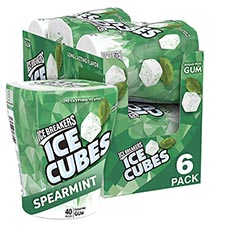 Ice Breakers Ice Cubes Spearmint Sugar Free Chewing Gum 6ct Box 