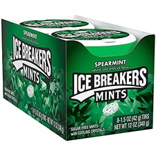 Ice Breakers Sugar Free Mints Spearmint 8ct Box 