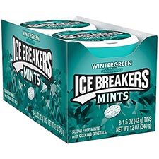 Ice Breakers Sugar Free Mints Wintergreen 8ct Box 