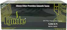 Ignite Cigarette Tubes Green 200ct 