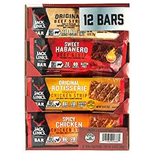 Jack Links Chicken and Beef Strip Variety Pack 12 Bars 