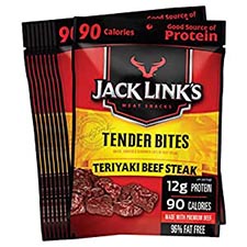 Jack Links Beef Tender Bites Teriyaki 1.25oz 10ct Box 
