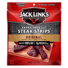 Jack Links Steak Strips Original 2.6oz Bag 