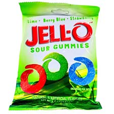 Jello Gummies Sour 4.5oz Bag 