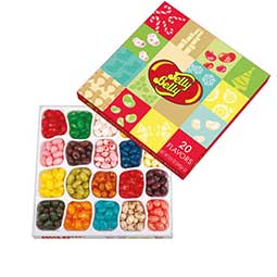 Jelly Belly 20 Flavor Christmas 8.5 oz Gift Box 