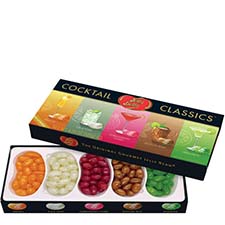 Jelly Belly 5 Flavor Cocktail Classics 4.25 oz Clear Gift Box 