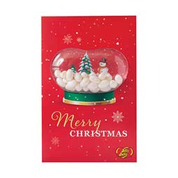 Jelly Belly Christmas Snow Globe Greeting Card 1oz 