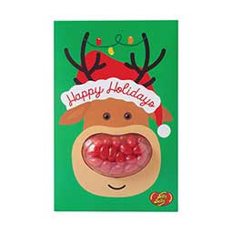 Jelly Belly Rudolph Christmas Greeting Card 1oz 