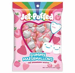 Jet Puffed Gummy Hearts 3.75oz Bag 