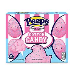 Just Born Easter Peeps Cotton Candy Marshmallow Chicks 3oz Box 