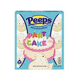 Just Born Easter Peeps Party Cake Marshmallow Chicks 4.5oz Box 