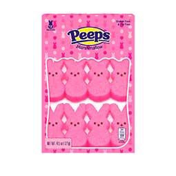 Peeps Easter Pink Marshmallow Bunnies 4.5oz Box 
