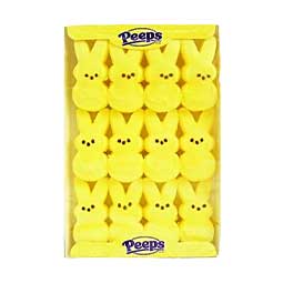 Peeps Easter Yellow Marshmallow Bunnies 4.5oz Box 