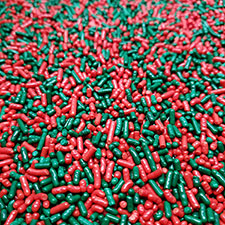 Candy Retailer Christmas Mix Red and Green Cupcake Sprinkles 4oz 