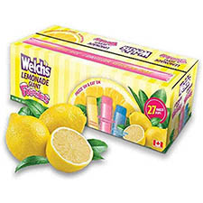 Kisko Welch Soda Lemonade Giant Freezies 27ct Box 