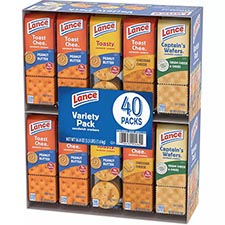 Lance ToastChee and Toasty Variety Crackers 40ct Box 