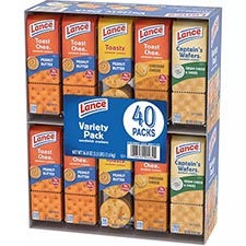 Lance ToastChee and Toasty Variety Crackers 40ct Box 