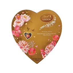 Lindor Valentines Assorted Chocolate Candy Truffle Hearts 5.5oz 