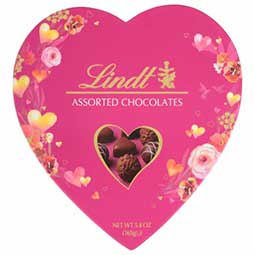 Lindt Valentines Day Assorted Chocolates 12ct Heart Box 