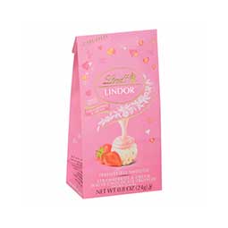 Lindt Valentines Day Lindor Strawberries and Cream Mini 0.8oz Bag 
