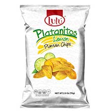 Lulu Plantain Chips Lemon 30ct Box 