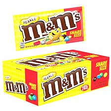 M and M Peanut King Size 24ct Box 