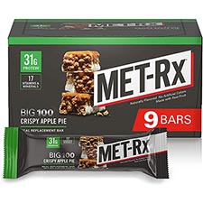 MET Rx Big 100 Crispy Apple Pie 9ct Box 