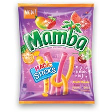 Mamba Fruit Chews Magic Sticks 6oz Bag 