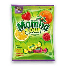 Mamba Fruit Chews Sour 3.52oz Bag 