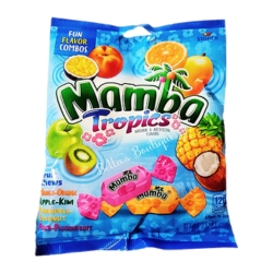 Mamba Fruit Chews Tropics 3.52oz Bag 