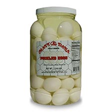 Matt and Dana Pickled Eggs White Gallon Jar 