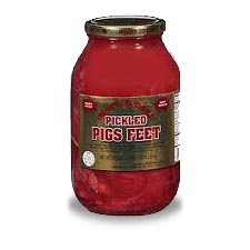 Matt and Dana Pickled Pigs Feet Quart Jar 