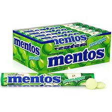 Mentos Chewy Mint Green Apple Candy 15ct Box 