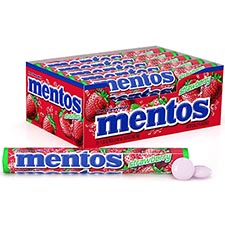 Mentos Chewy Mint Strawberry Candy 15ct Box 