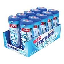 Mentos Sugar Free Gum Pure Fresh Mint 10ct Box 