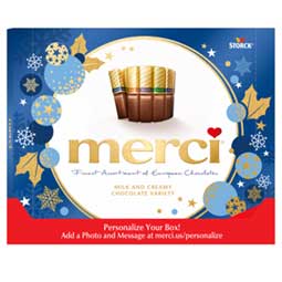 Merci Milk Chocolate Ornaments 8.8oz Box 