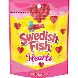 Mondelez Valentine Swedish Fish Hearts 10oz Bag 