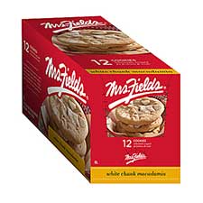 Mrs Fields White Chip Macadamia Cookies 12ct Box 