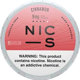 NIC S Nicotine Pouches Cinnamon 9mg 5ct 