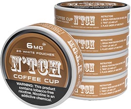 N TCH Nicotine Pouches Coffee Cup 6mg 5ct 