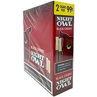 Night Owl Black Cherry Pipe Tobacco Cigars 30ct 