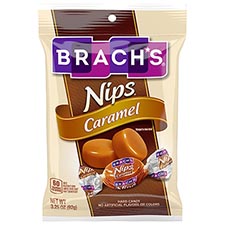 Brachs Nips Caramel Hard Candy 3.25oz Bag 