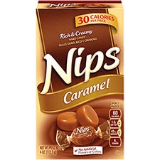 Brachs Nips Caramel Hard Candy 4oz Box 
