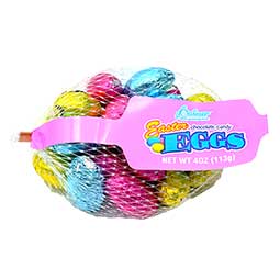 Palmer Easter Chocolate Flavored Eggs 4oz Mesh Bag 