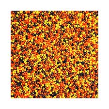 Paulaur Yellow Orange and Brown Nonpareils Sprinkles 1oz 