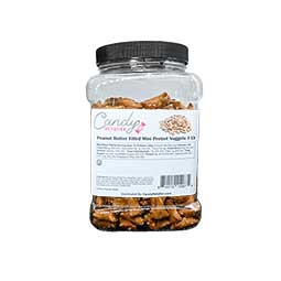 Candy Retailer Peanut Butter Filled Mini Pretzel Nuggets 1 Lb Jar 