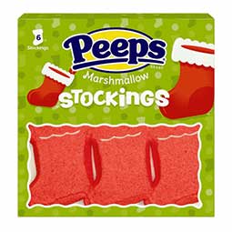 Peeps Marshmallow Stockings 3oz 6ct 