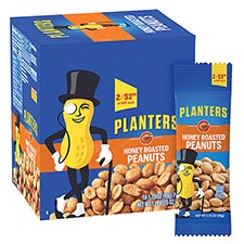 Planters Honey Roasted Peanuts 18ct Box 