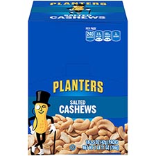 Planters Salted Cashews 18ct Box 