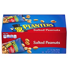 Planters Salted Peanuts 24ct Box 